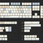 Formula PBT Dye-Sub Cherry Keycap Set shown from multiple angles, highlighting durable PBT material, crisp dye-sub legends, and ergonomic Cherry profile.