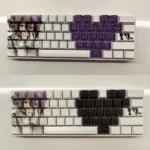 Exclusive Reze Chainsaw Man PBT keycap set main image, featuring dynamic character art with explosive motifs, for a unique look.