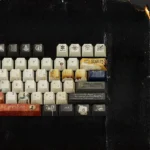 Immersive Sherlock Holmes PBT Dye-Sub Keycaps Set, showcasing vintage detective motifs and cipher book designs from a refined, scholarly angle.
