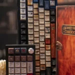 Premium Sherlock Holmes Keycaps PBT Dye-Sub set. Vintage detective aesthetic with cipher book motifs for an immersive, scholarly keyboard experience.