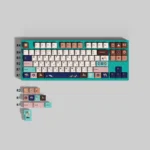 Serene PBT dye-sub keycap variant from the Tibetan Keycap Set, featuring vibrant Nine-Color Jataka motifs, evoking spiritual tranquility without traditional.