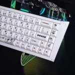 Playful Toradora! Taiga Aisaka PBT dye-sub keycap set shown from various angles, highlighting vibrant anime art and durable legends for mechanical keyboard.