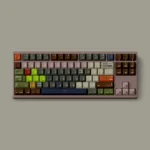 Detailed view of the Unorthodox PBT keycap set, showcasing its unique, bold design and durable PBT construction. Experience the durable PBT quality.