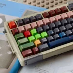 Unorthodox PBT Keycap Set featuring a bold, unique design with crisp legends, highlighting its durable PBT construction for an artistic keyboard.