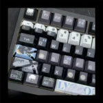 Zenless Zone Zero Lycaon PBT Dye-Sub Keycaps set. Premium, character-inspired designs from multiple angles, capturing intense futurism.