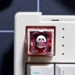 Handcrafted 3D artisan resin keycap showcasing a vibrant, whimsical fantasy animal hero, perfect for unique keyboard personalization.
