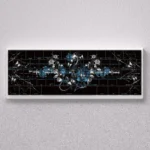 Bone Blade side-lit PBT keycaps: an artistic collection for mechanical keyboards. Unique designs with sharp, icy aesthetics and delicate floral accent various angles.