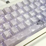 Ethereal Butterfly Keycap Set product gallery, showcasing luxurious jade-like feel and poetic glimmer design. Multiple angles highlight delicate butterfly design.