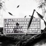 The Solitary Scholar Ceramic Keycap Set: luxurious, refined, minimalist. Tactile textures and side legends for a unique touch.