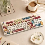 Unique Dalmatian Dog MOA profile PBT keycap. Features a playful black and white spotted design, a charming Dalmatian keycap for your keyboard.
