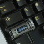 Experience the unique post-apocalyptic vibe with this handcrafted Enriched Uranium Sample keycap, a tactical resin sample glowing with radioactive allure.