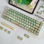 Whimsical Le Petit Prince PBT MOA keycap: A charming, storybook-inspired prairie prince design, shown from various angles with cute nature elements.