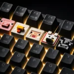 Charming handcrafted Minecraft animal resin keycap showcasing a vibrant pixel pal, an essential for any gamer's keyboard.