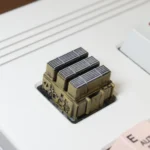Main image of a premium handcrafted resin Portable Military Radar Keycap, displaying a detailed, rugged tactical miniature radar station.
