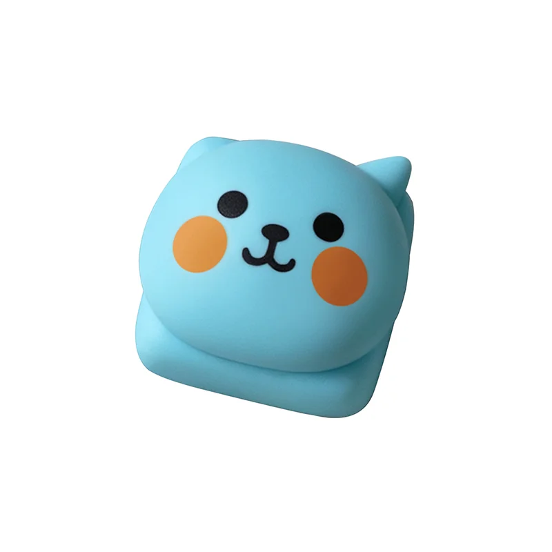 Qoo Expression Keycaps gallery displaying playful cartoon characters and expressive ESC designs from multiple angles. Vibrant, whimsical, and adorable for unique design.