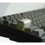 Premium handcrafted Radioactive Scrap Box Keycap, featuring its intricate post-apocalyptic resin design and vibrant artistry from various angles.
