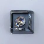 Delta Force Heart of Africa handcrafted resin keycap. Unique translucent epoxy ocean heart design in deep black and pure white, shown from multiple artistic design.