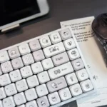 Asian-Style Cute Creatures Low Shaft Keycap Set with charming Asian characters in pastel, shown from various angles, highlighting their durable and unique character design.