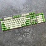 Avocado Green Keycaps: A complete set showcasing a fresh, lush, and minimalist design. Elevate your modern keyboard with nature's premium touch.