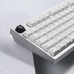 BOW Pure White Cherry Keycap Set showcased from various angles, highlighting the timeless pure white PBT dye-sub Cherry profile with crisp legends.