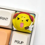 Handcrafted Cardcaptor Sakura Cerberus resin keycap, showcasing vibrant, intricately sculpted Cerberus and whimsical anime aesthetic.