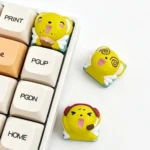 Vibrant, handcrafted Cardcaptor Sakura Cerberus resin keycap for MX keyboards, showcasing an intricately sculpted Cerberus character with whimsical anime.