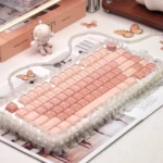 Liquid Foundation CSA keycaps, featuring a smooth, ergonomic spherical profile in soft, creamy pastel shades, evoking a cosmetic foundation.