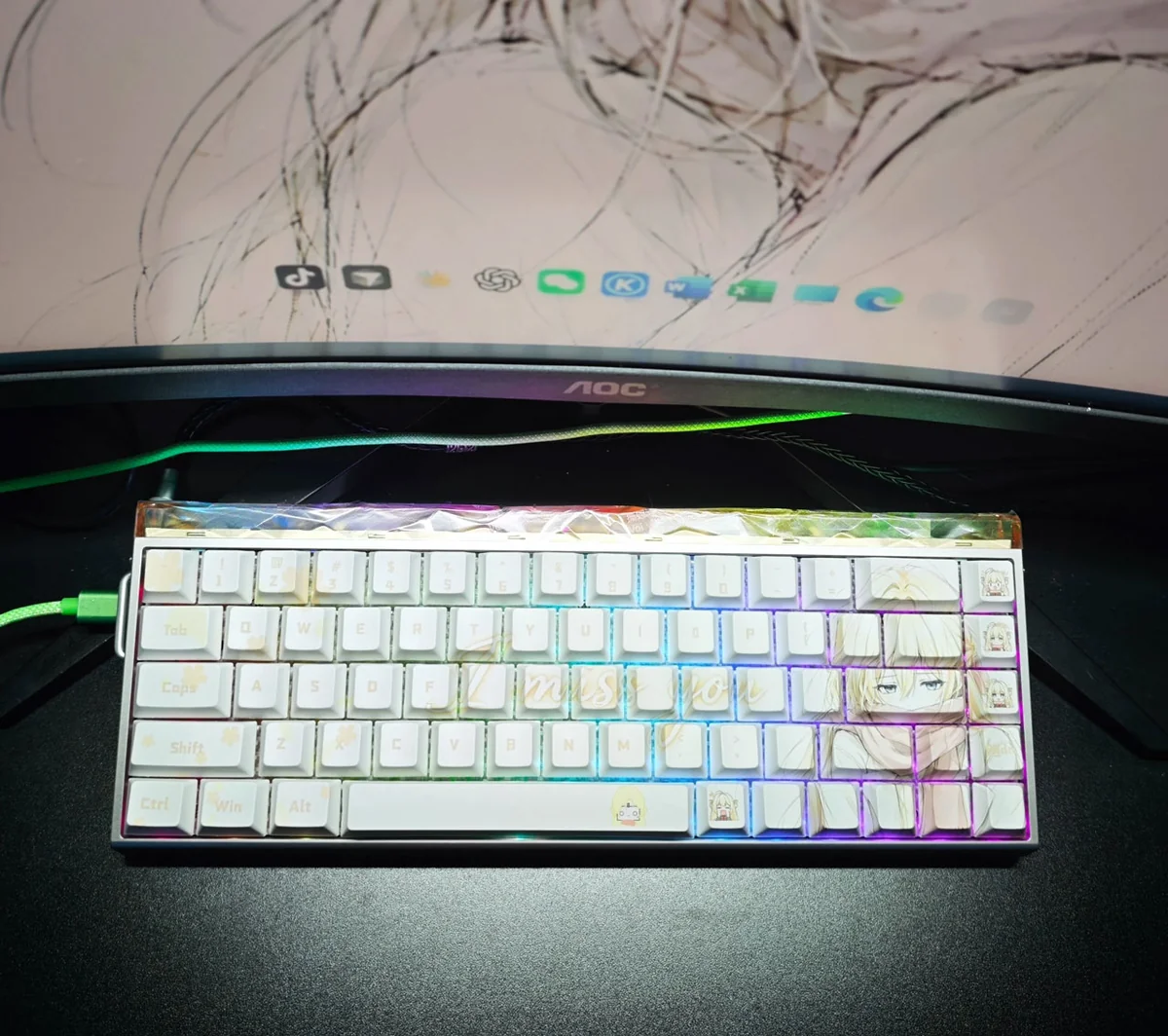 Exclusive Dragon Raja PBT Dye-sub Keycap Set, multi-angle view. Showcases epic fantasy art, mythical creatures, and premium quality.