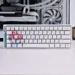 Premium Scribble Art Furina PBT Dye-Sub keycap collection, featuring exclusive Genshin Impact designs with chaotic blue lines from diverse perspective.