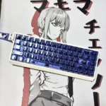 Pristine white, front-engraved Glacier Crystal Top-Printed PC keycaps (small set). Optimized for RGB, this elegant design elevates your keyboard.