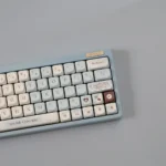 Gourmet Sea Salt Choco MOA Keycap Set. Detailed views from various angles highlight rich chocolate hues and subtle sea salt textures.