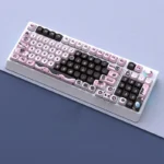 H98 Little Black Dragon MOA Tri-Mode Mechanical Keyboard showcasing its sleek design, hot-swappable switches, vibrant RGB.