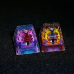 Artisan Hollow Knight Troupe Master Grimm Keycap, showcasing intricate character design in vibrant transparent resin and premium SA R1 profile from artistic.
