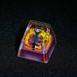Artisan Hollow Knight Troupe Master Grimm Keycap, SA R1 profile, featuring intricate character design and vibrant transparent resin details.