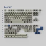 Detailed gallery images of Keystone Keycaps, revealing the luxurious glass microbead texture and refined, minimalist aesthetic.