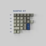 Keystone keycaps gallery showcasing the luxurious glass microbead texture and refined finish from multiple elegant angles.