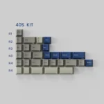 Keystone Base keycap set, elegantly displaying the luxurious glass microbead skin-like texture with its subtle, minimalist design.