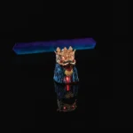 Detailed view of the handcrafted Lion Head of Opulence Keycap, showcasing its vibrant, intricate Black Myth Wukong inspired sculpture from multiple artistic.