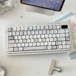Star Plaid MOA PBT keycaps set, featuring a unique MOA profile, durable PBT, and crisp dye-sub legends with modern celestial patterns.