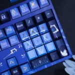 Mushoku Tensei Roxy Migurdia keycaps for mechanical keyboards, vibrant anime art of iconic Roxy Migurdia and fantasy designs, highlighting the exclusive theme.