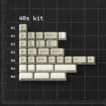 Office Love retro PBT dye-sublimated number pad keycaps, featuring sophisticated grey, white, and purple for a vintage office aesthetic.