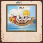 Vibrant Sanji One Piece collectible keycap, unboxed for confirmation, showcasing the iconic cyborg's playful design.