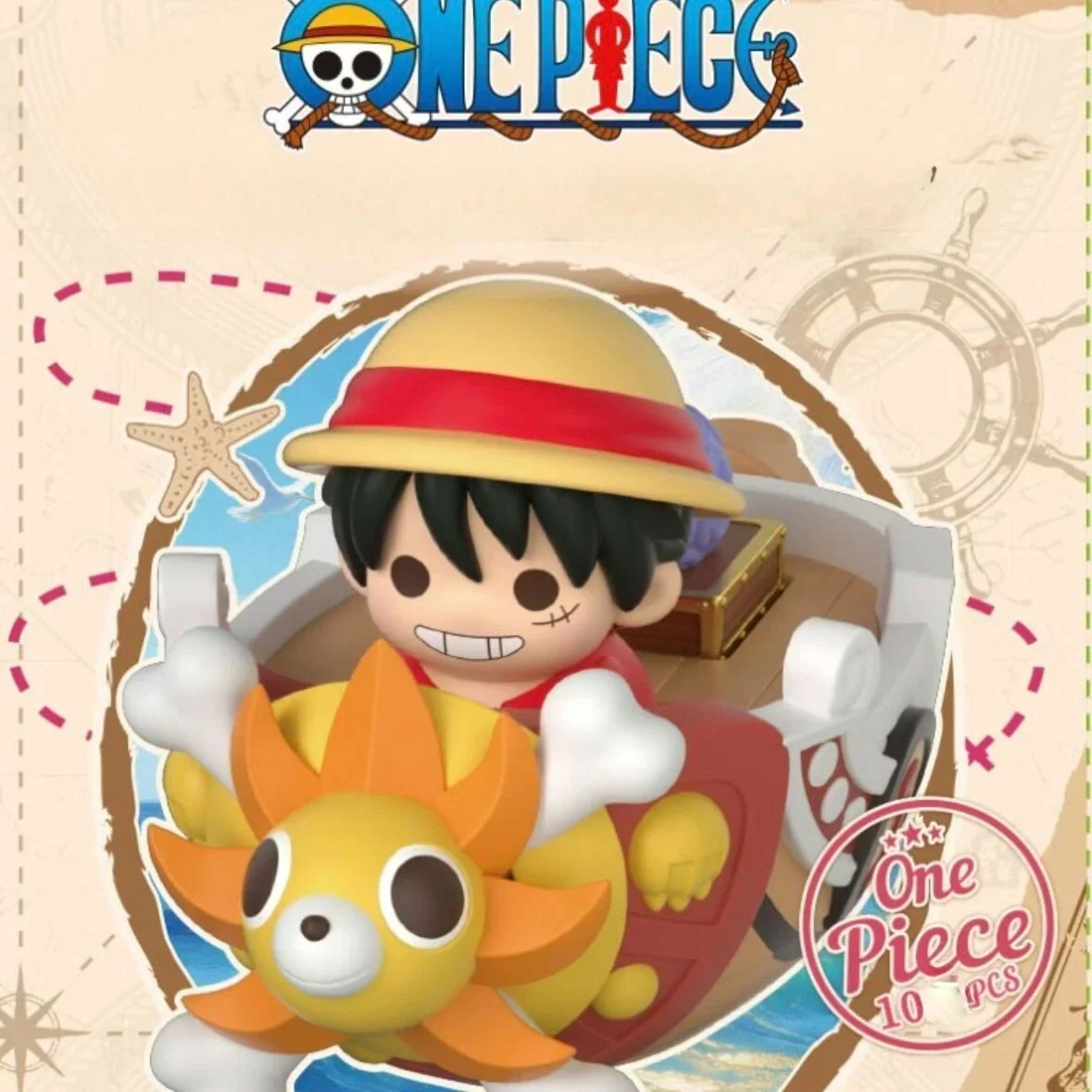 Vibrant One Piece collectible keycaps featuring beloved Straw Hat Pirates characters, perfect for blind box fun and display.