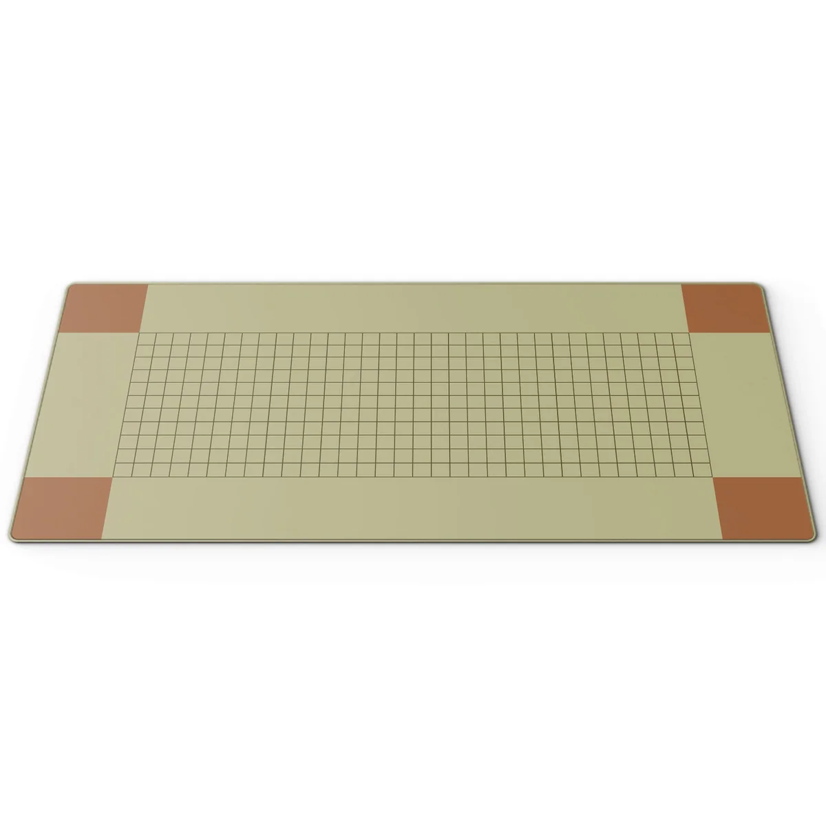 Elegant side profile of the spacious Retro Future Desk Mat, showcasing its unique retro-futuristic design and premium artistic quality for a refined.