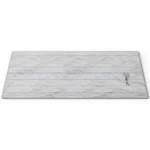 Artistic retro-future desk mat, viewed from a unique angle, highlighting its blend of retro-futuristic and nature-inspired design, perfect for creative setups.