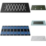 Artistic retro-future desk mat featuring a unique, vibrant design that elevates creative setups with its distinctive aesthetic.