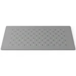 Detail view of the Premium Retro-Futuristic Minimalist Desk Mat, highlighting its artistic abstract landscape, serene natural elements.