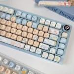 A detailed view of the charming Sailor Bear MOA Keycap Set, featuring its whimsical bear, ocean colors, and playful maritime theme.