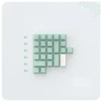 Song Matte Translucent ABS Cherry keycaps showcasing a matte semi-transparent finish, subtly diffusing light for a sophisticated keyboard aesthetic.
