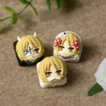 Exclusive Natsume resin artisan keycap. Handcrafted with charming anime characters, meticulously sculpted, delicate details from multiple angles.